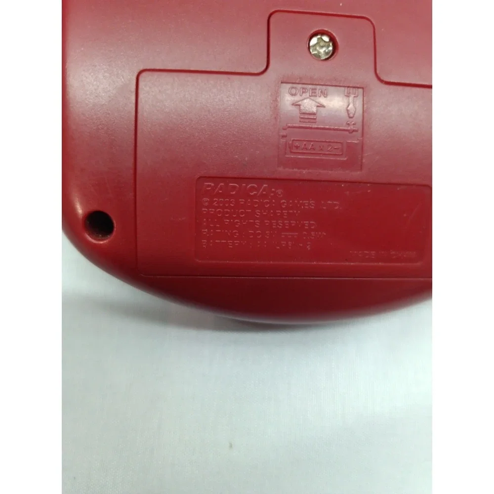 Radica Big‎ Screen Free Cell Vintage 2003 Handheld Game TESTED WORKS Red/Purple